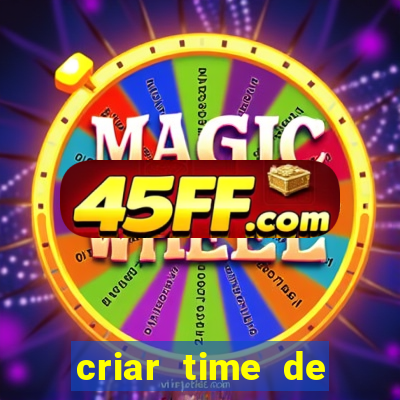 criar time de futebol simulador